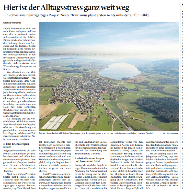 Achtsamkeitstrail Lenzburg Seetal